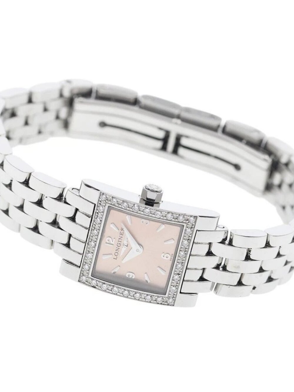 LONGINES Dolce Vita L5.161.0 Diamond Bezel Orange Dial Quartz Ladies_934833 - Picture 2 of 11